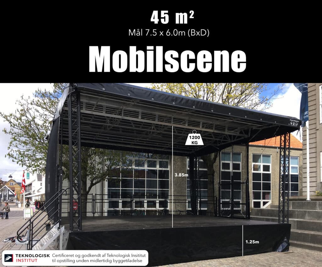 Mellem Mobilscene – 45 m2 scene