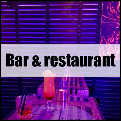 Varekategorien bar og restaurant